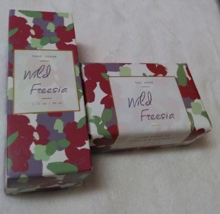 Wild Freesia Bar Soap 6.4 oz and Hand Cream 2.0 oz