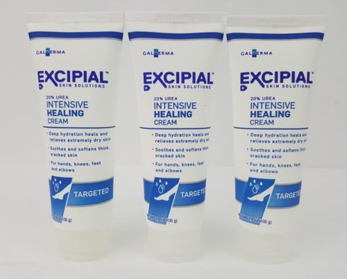 Excipial Urea 20% Intensive Healing Cream- 3 Bottles 3.7 Ounce  Free shipping