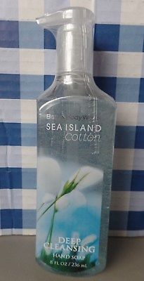 BBW Bath & Body Works Sea Island Cotton Deep Cleansing Hand Soap 8 fl. oz. New