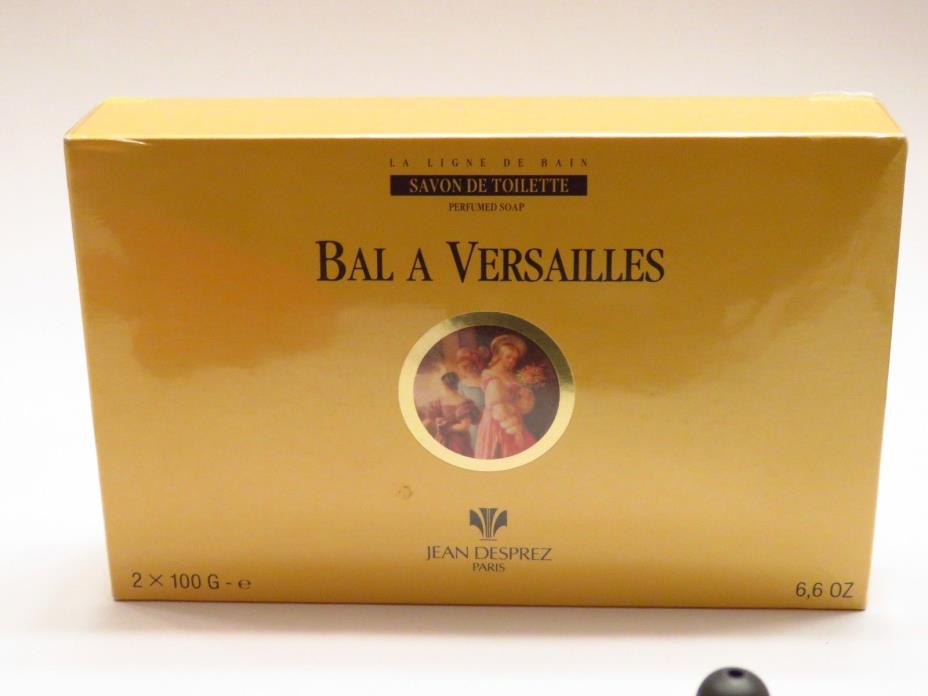Bal a Versailles Perfumed Toillette Soap Vintage 2 x 3.3oz Sealed Travel Case