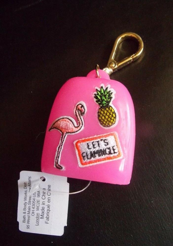 Bath & Body Works Pocketbac Holder FLAMINGO Let's Flammingle with Pineapple *NWT