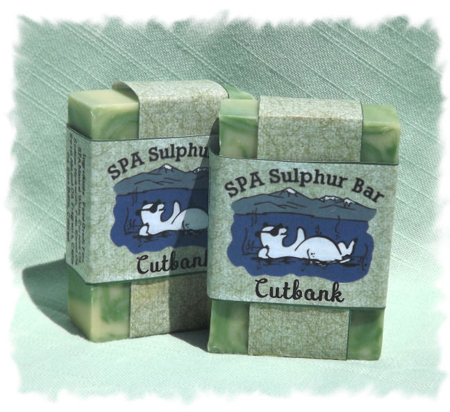 Lemongrass & Sage _ Cutbank SPA Sulphur Mineral  Soaps Made in Montana