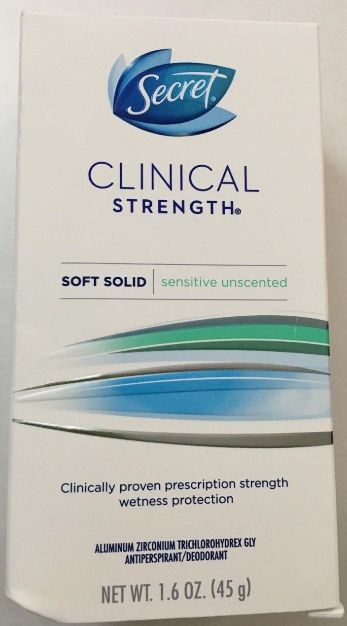 Secret Clinical Strength Soft Solid Sensitive Unscented 1.6 oz