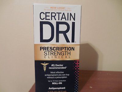 CERTAIN DRI Prescription Strength Clinical Antiperspirant Roll-On 1.2 oz