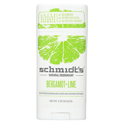 Schmidt's Natural Deodorant Stick - Bergamot Lime - 3.25 oz.