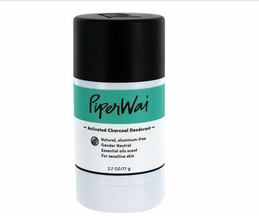 PiperWai Natural Activated Charcoal Deodorant Stick - 2.7 oz NEW!