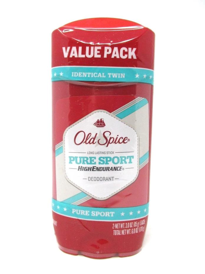 Old Spice High Endurance Deodorant Pure Sport Scent  2 Count