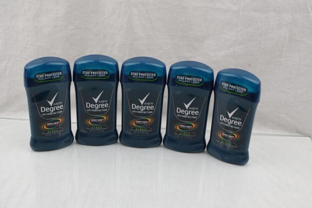 Degree Men Dry Protection Antiperspirant, Clean 2.7 oz (pack of 5) 11H21