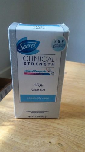 Secret Clinical Strength Clear Gel Antiperspirant Deoderant Completely Clean