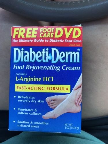 DiabetiDerm Diabeti Derm Foot Rejuvenation Cream 4 OZ  L-ARGININE HCI