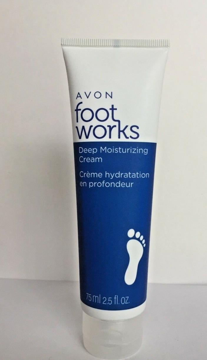 ~Avon~Foot Works ~ Deep Moisturizing Cream ~ 2.5 fl. oz. ~ NEW ~Factory Sealed~