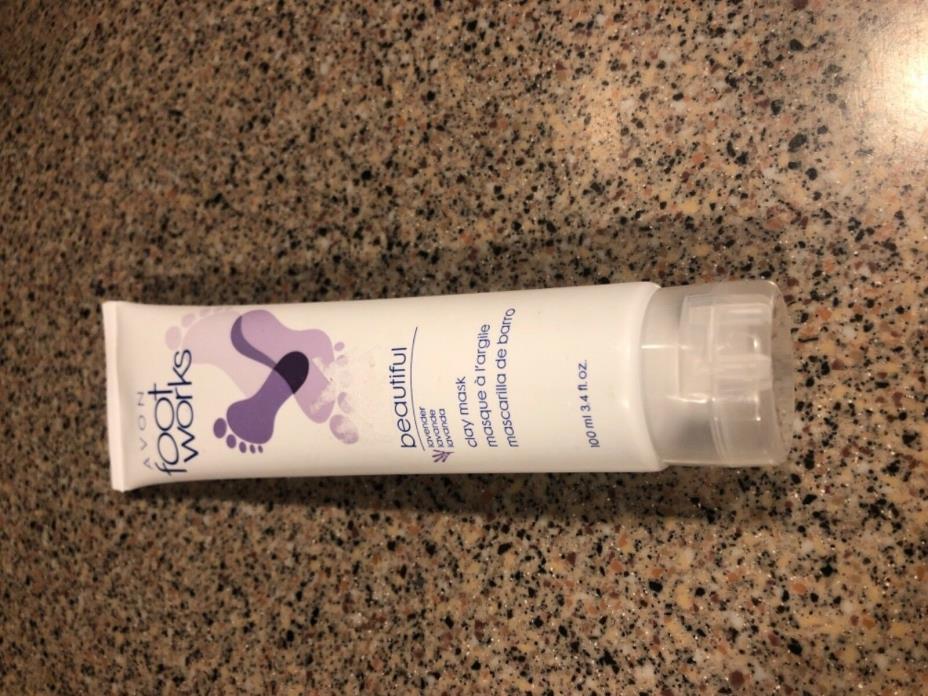 Avon Foot Works Lavender Clay Mask 3.4 fl oz 100ml