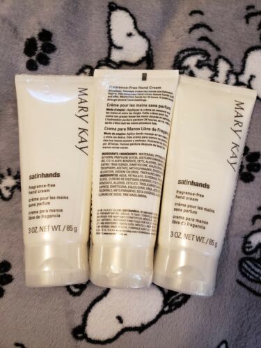 Lot Of 3 Mary Kay Satin Hands Unscented Hand Cream original formula new sealed