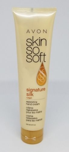 Avon Skin So Soft Signature Silk +Argan Replenishing Hand Cream 3.4 Fl Oz NEW