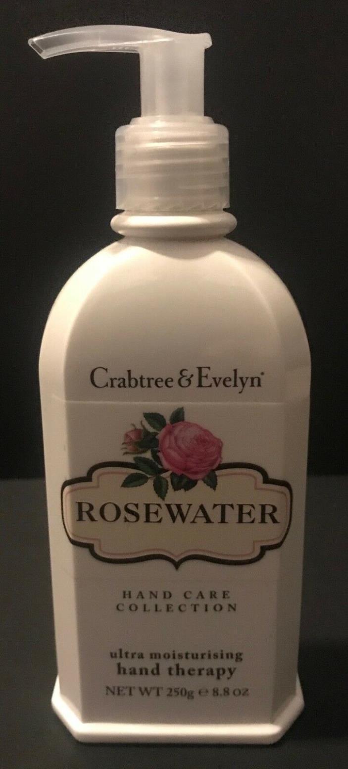 CRABTREE & EVELYN ROSEWATER ULTRA MOISTURIZING HAND THERAPY 8.8OZ DISCONTINUED