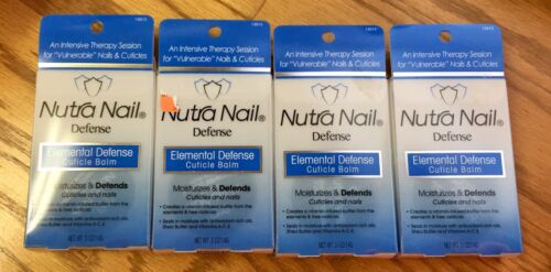 (Pack Of 4) NEW Nutra Nail Elemental Defense Cuticle Balm Moisturizes & Defends