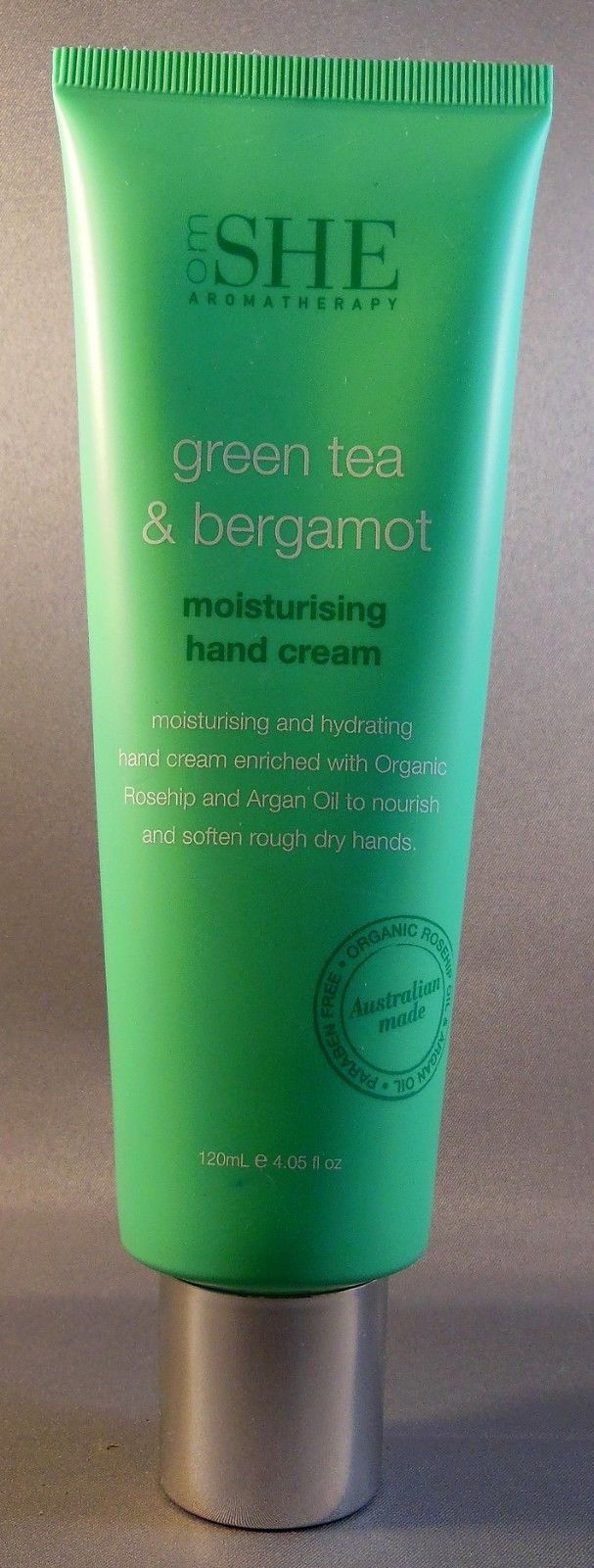 NEW! om SHE Aromatherapy Moisturising Hand Cream Green Tea & Bergamot 4.05 Oz