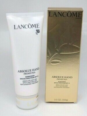 Lancome ABSOLUE HAND Premium BX Spot Replenishing Cream SPF 15 3.5 oz Boxed