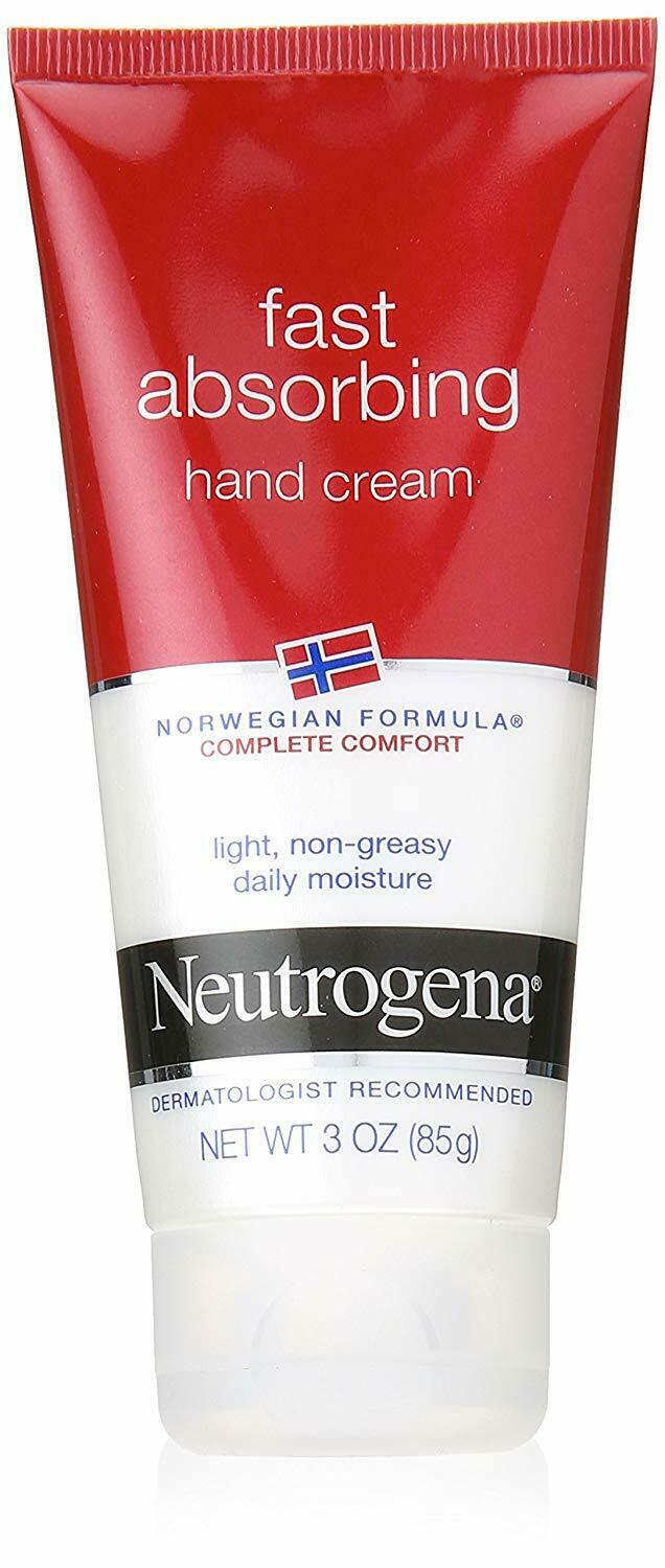 Norwegian NEUTROGENA Fast Absorbing Moisturizing Daily Hand Cream 3oz 85g