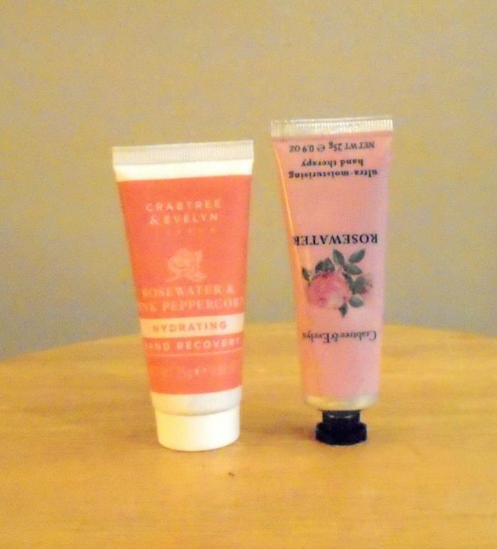 Crabtree & Evelyn-Hydrating Hand Recovery & DISCONTINUED Rosewater Hand Cream