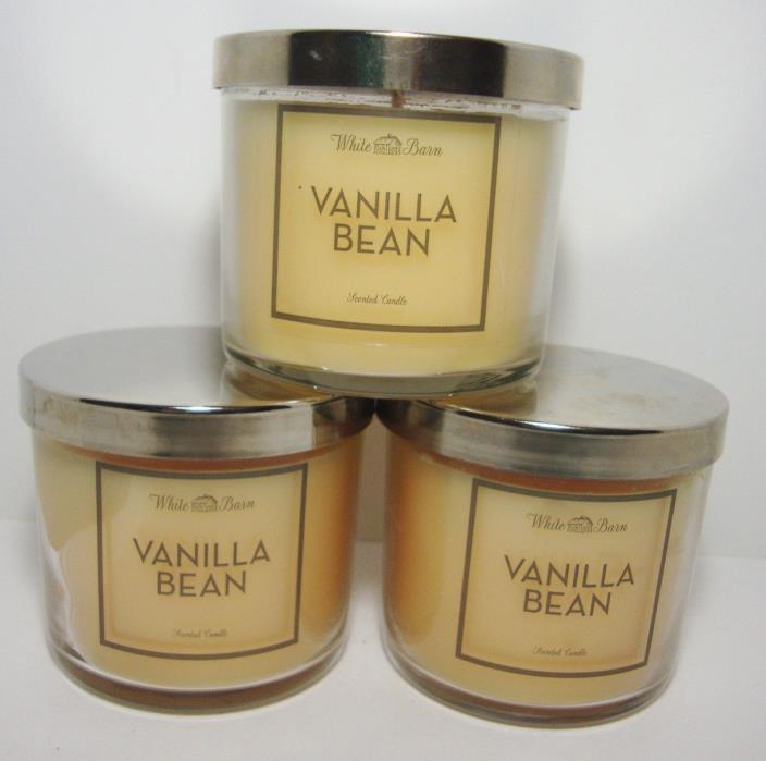 Bath & Body Works Vanilla Bean 4 Oz Candle Lot Of 3
