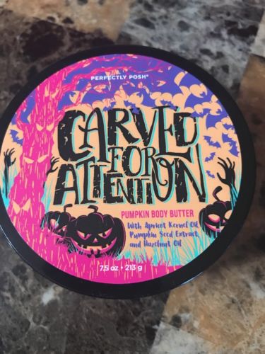 Perfectly Posh Spooky Halloween Pumpkin Body Butter Carved For Attention