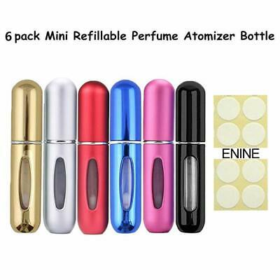 6 Pack-5ml Portable Mini Refillable Empty Perfume Atomizer Spray Bottle Easy ...