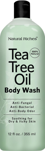 Antifungal TeaTree Oil Body Wash, Peppermint & Eucalyptus Oil Antibacterial Soap