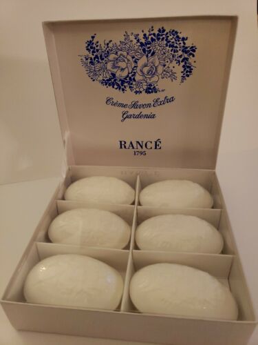 RANCÉ Soapbox GARDENIA * 6x100g Rance Classic Perfume Soaps. New in box.