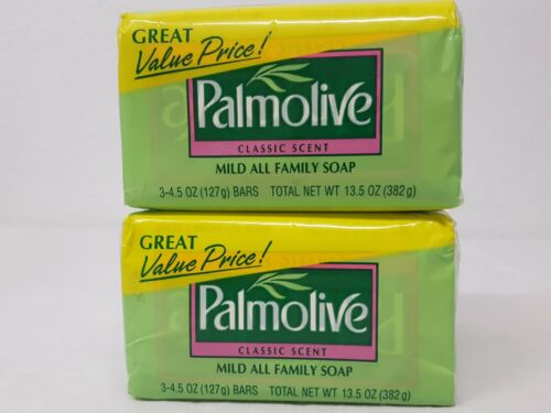 Palmolive Classic Scent Mild Family Bar Soap 4.5 Oz Size Lot Of 6 Bars New