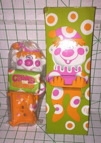 New In Package AVON 1973  CLANCeY THE CLOWN SOAP Dish HOLDER With BOX