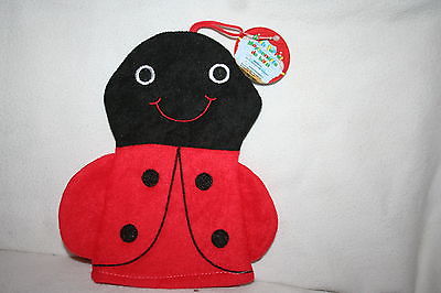 Brand New Lady Bug Bath Puppet Black & Red (not for Children under 18 months)