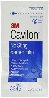 3M Cavilon No Sting Barrier Film 25x3ml [3345] Wand 25ea. Shipping Included