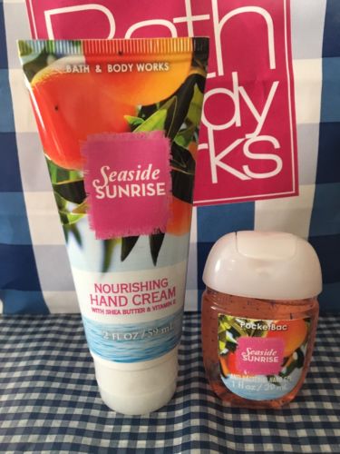 Bath & Body Works *Rare*Hand Cream + Sanitizer Set VHTF! Seaside Sunrise