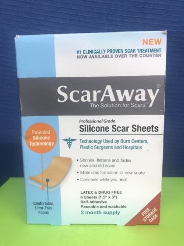 ScarAway Silicone Scar SHEETS 8 Count (1.5