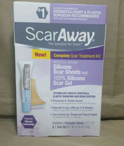 ScarAway Complete Scar Treatment Kit Scar Treatment Gel & Sheets Exp 07/20