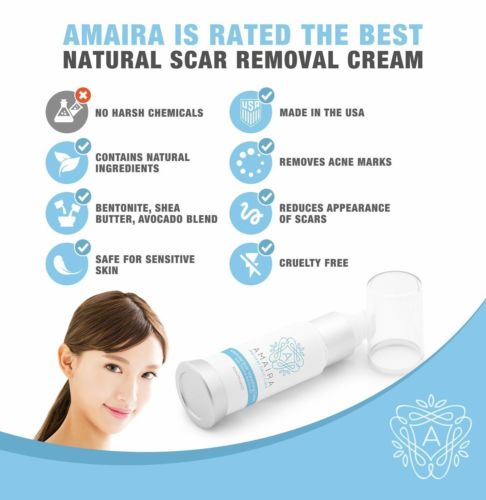 Advanced Scar Cream - Acne Scar Removal & Stretch Mark Cream with Bentonite, She