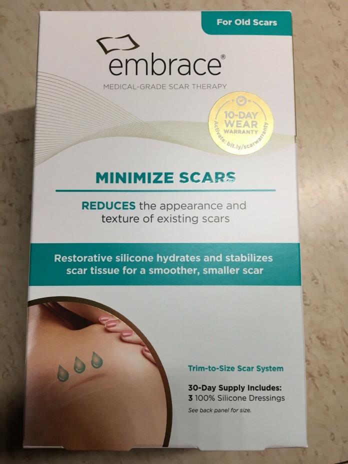 2 Boxes - Embrace Scar Treatment, Silicone Sheets Large 4.7 Inch 6