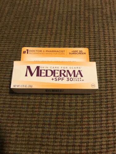 MEDERMA Scar Skin Care Cream SPF 30 0.70 oz 20g FREE SHIPPING Exp 01/20