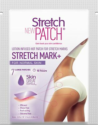 StretchPatch+ Normal Skin Formula Lotion Infused Hot Patch For Stretch Marks
