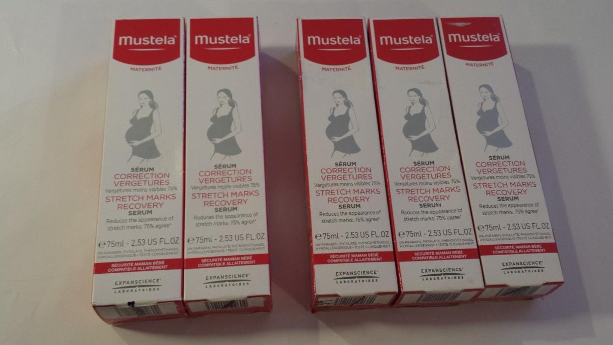 5 Mustela Maternite Stretch Marks Recovery Serum 75 ml  2.53 oz Exp 7/18 $ 11/18