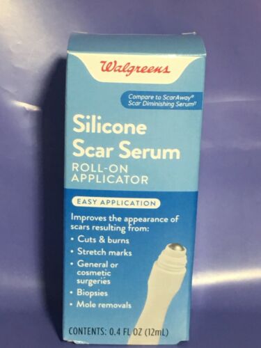 Walgreens Scar Diminishing Serum Roller Exp 5/23 100% Silicone Gel Roll-On .4oz