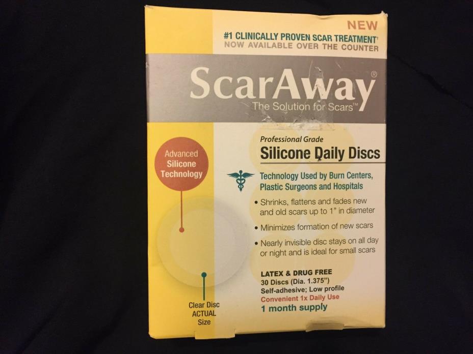 ScarAway Professional Grade Silicone Daily Discs Clear**30 count**FREE SHIPPING