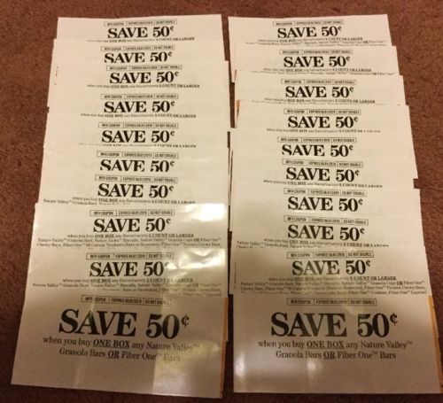 Nature Valley Granola Bars COUPONS $.50 Off 1 Box Fiber One Bars Biscuits