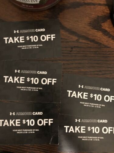 under armour take $10 off card coupon, all 5