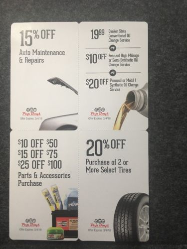 Pep Boys Coupons Parts And Accessories Purchase, Tires, Oil Change Etc. Look Pic