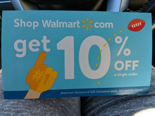 Walmart 10% Off Up To $20 Walmart.Com