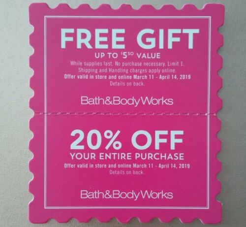 Bath And Body Works Coupons - $5.50 Gift & 20% Off - Exp. April 14