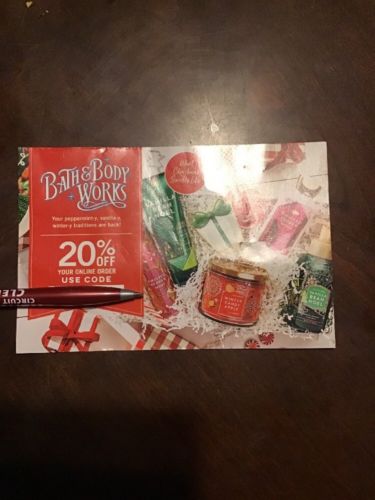 20% Percent Bath & Body Works Coupon Online Purchase Expires March-24-19