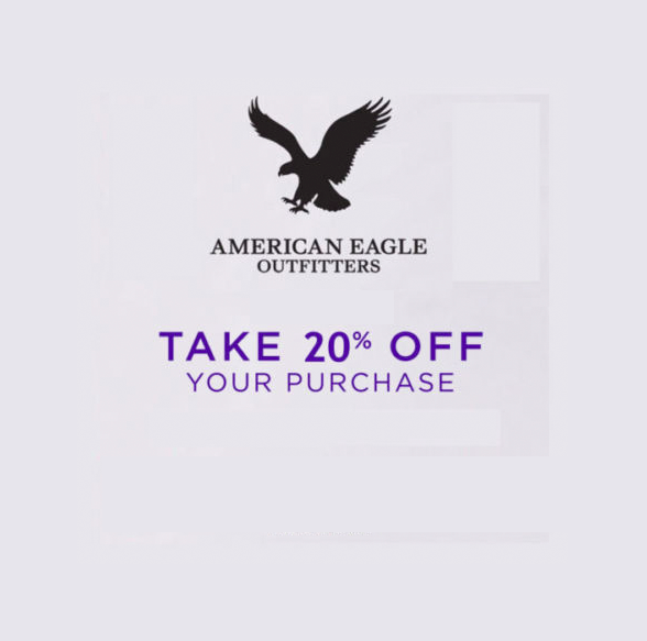 American Eagle AE 20% OFF Coupon Expire 1/19/18